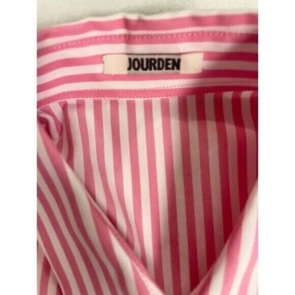 Jourden Designer Pink Stripe Jeffrey Swing Dress 40 US 8 10 NWT - Picture 7 of 9